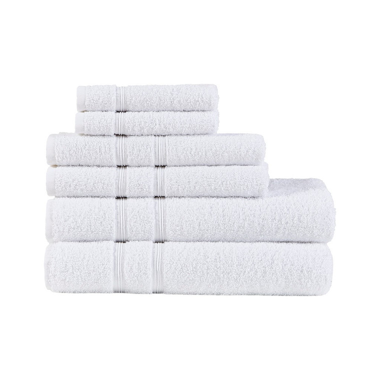 Aegean 100% Turkish Cotton 6 Piece Towel Set 5DS73-0232 By Olliix