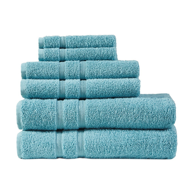 Aegean 100% Turkish Cotton 6 Piece Towel Set 5DS73-0236 By Olliix