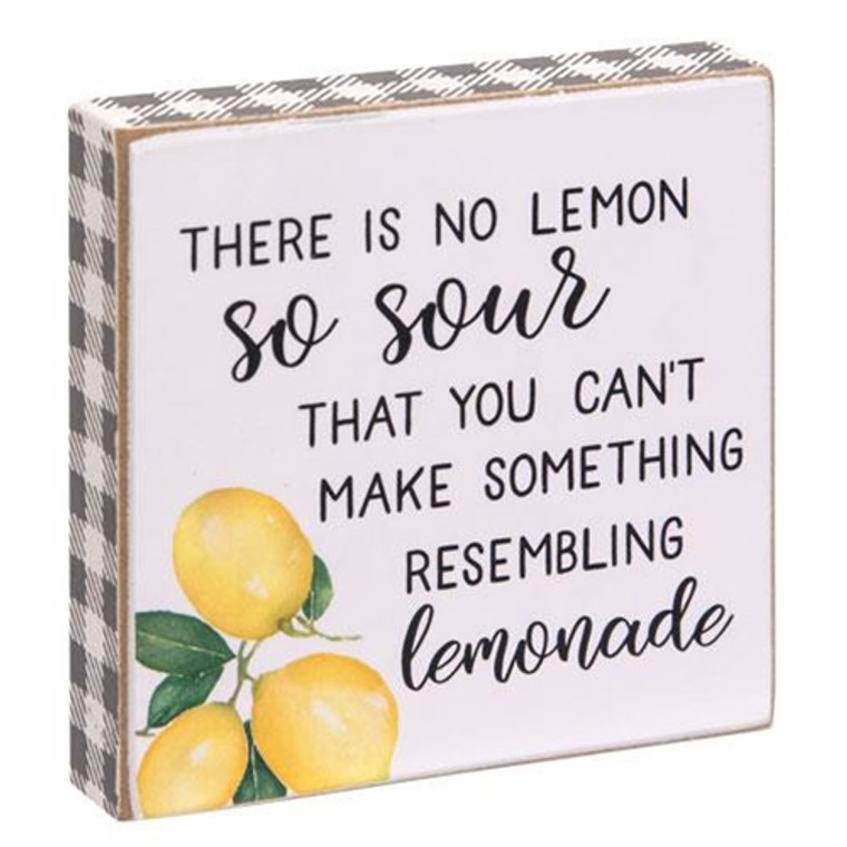*Lemonade Square Block 2 Asstd (Pack Of 2) G35359 By CWI Gifts