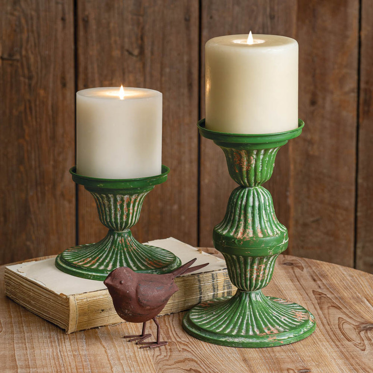 CTW Home Set Of Two Metal Candle Holders 370369