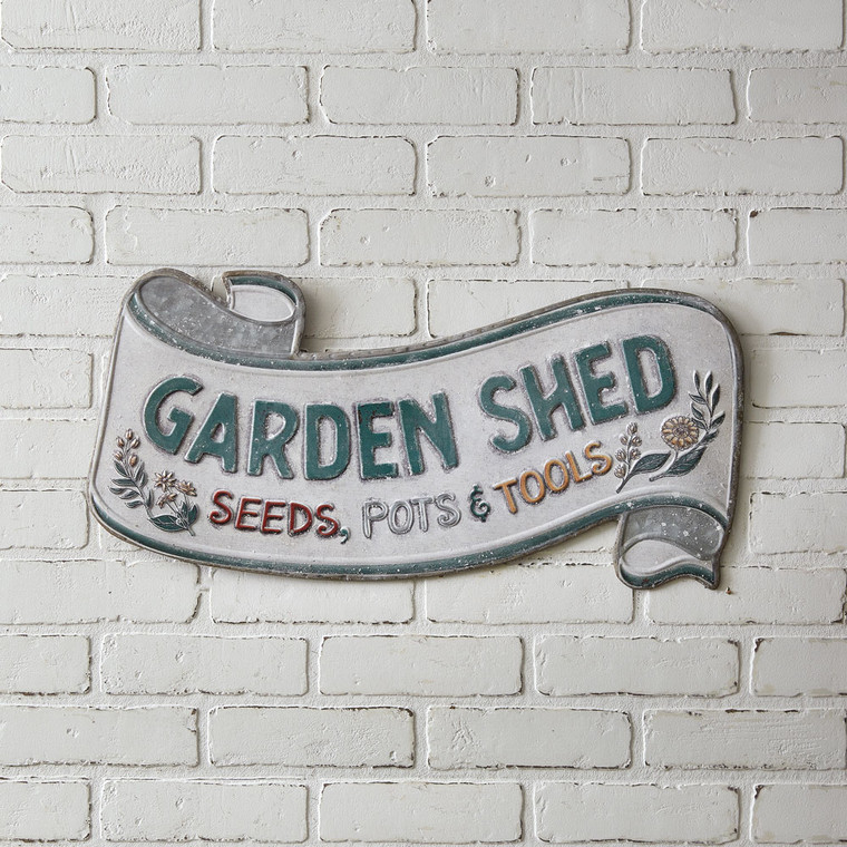 CTW Home Garden Shed Scroll Wall Sign 440092