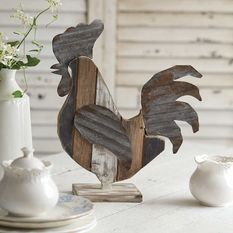 CTW Home Reclaimed Wood Rooster 530420