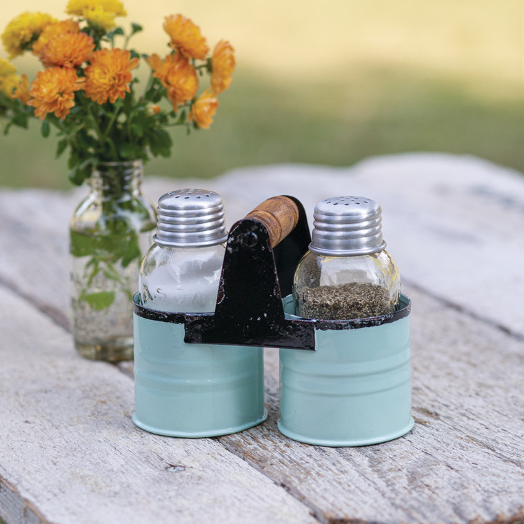 CTW Home Salt And Pepper Can Caddy - Seafoam - Box Of 2 860411