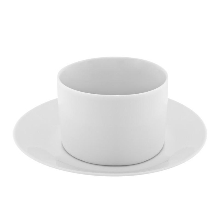 10 Strawberry Street Royal White 8-Ounces Can Cup/Saucer (No Handle)-Pack/3-RW0009NOHANDLE