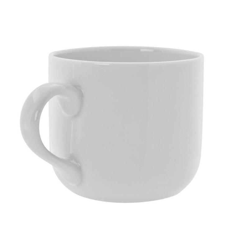 10 Strawberry Street Royal White 13-Ounces Round Latte Mug- Pack Of 24 RW0029