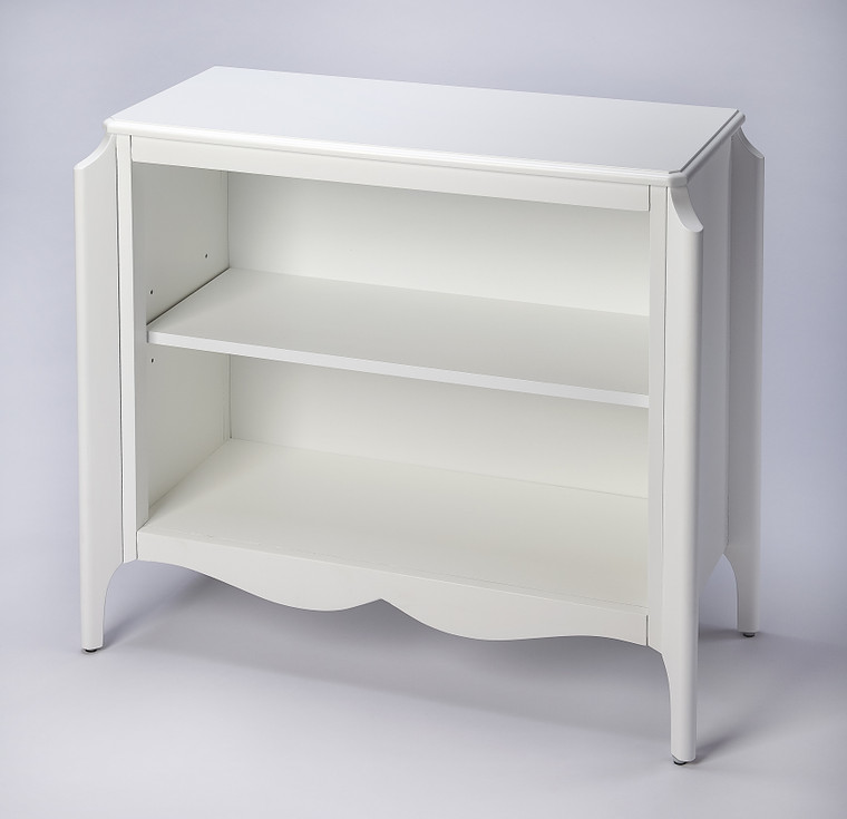 Butler Wilshire Glossy White Bookcase 4470304