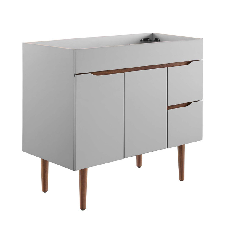 Harvest 36" Bathroom Vanity Cabinet (Sink Basin Not Included) EEI-4044-GRY-WAL By Modway Furniture