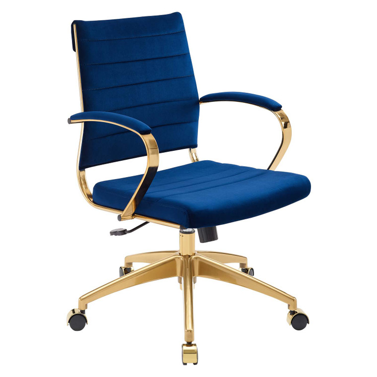 Jive Mid Back Performance Velvet Office Chair EEI-4281-NAV By Modway Furniture