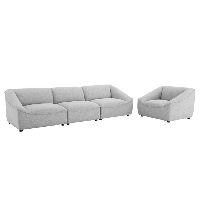 Comprise 4-Piece Living Room Set EEI-5406-LGR By Modway Furniture