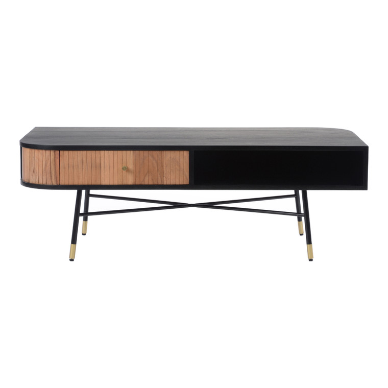 Moes Home Black And Tan Coffee Table BZ-1105-02