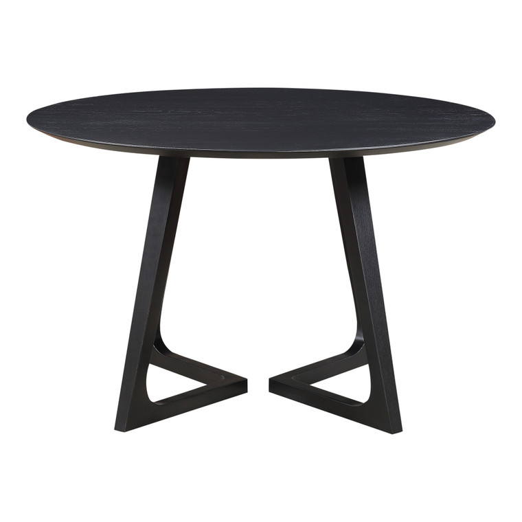 Moes Home Godenza Dining Table Round Black Ash CB-1003-02