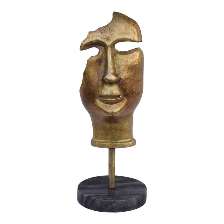 Moes Home Golden Mask On Stand FI-1069-53