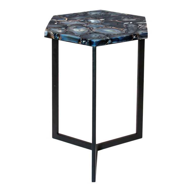 Moes Home Hexagon Agate Accent Table PJ-1005-30
