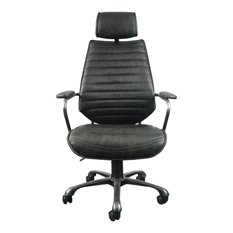 Moes Home Executive Swivel Office Chair Black PK-1081-02