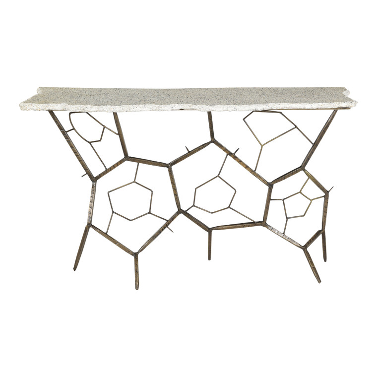 Moes Home Positano Terrazzo Console Table QJ-1017-18