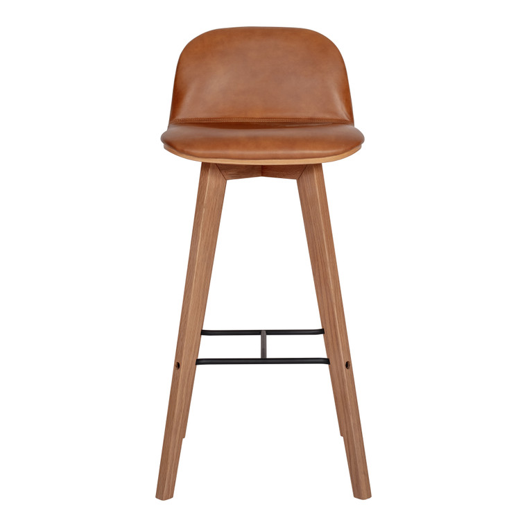 Moes Home Napoli Leather Barstool Tan YC-1022-40