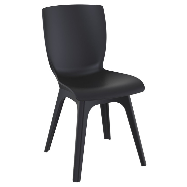 Compamia Mio Pp Modern Chair Black (Set Of 2) ISP094-BLA-BLA