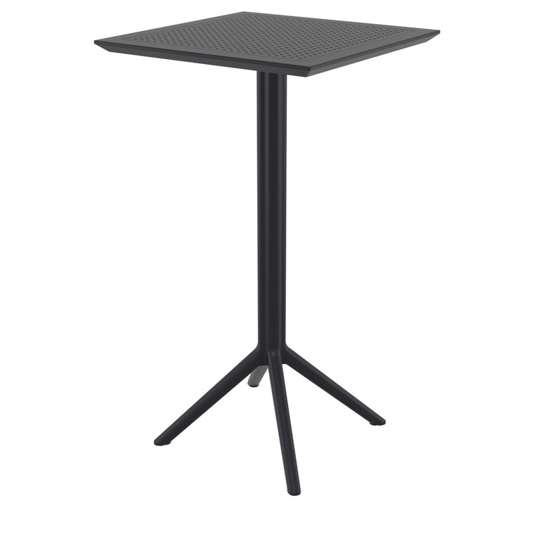 Compamia Sky Square Folding Bar Table 24" Black ISP116-BLA