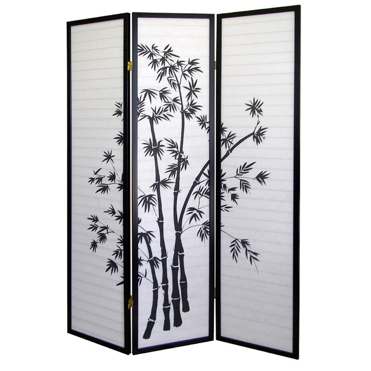 Ore International 3-Panel Room Divider - Bamboo R591