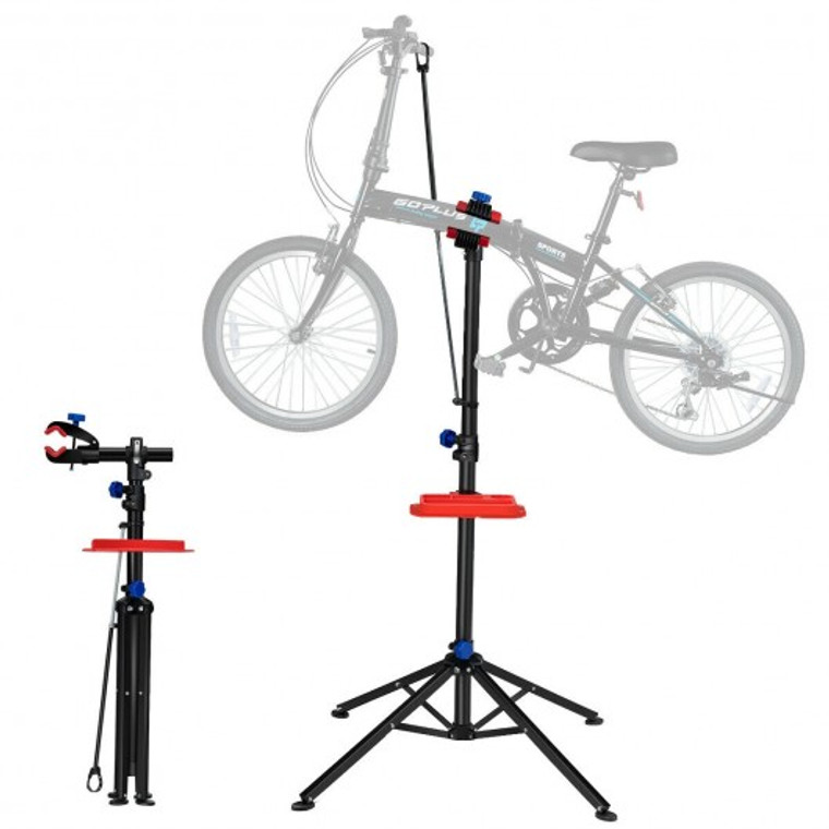 Pro Bike Adjustable 41" To 75'' Cycle Bicycle Rack Repair Stand With  Tool Tray Red TL35262
