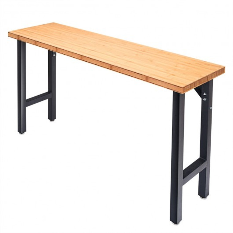 65" Bamboo Modular Workbench Table TL35313
