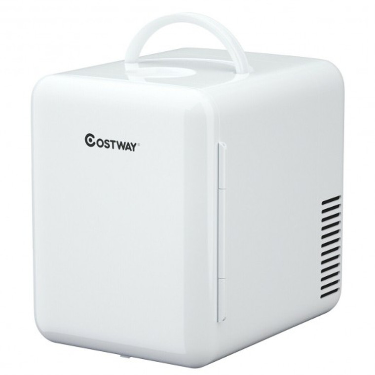 4 Liter Mini Cooler Warmer Fridge Portable-White EP24698US-WH