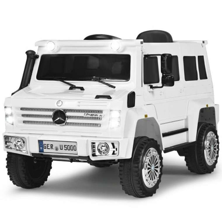 12V Off Road Mercedes-Benz Unimog Ride On Car-White TY327790US-WH