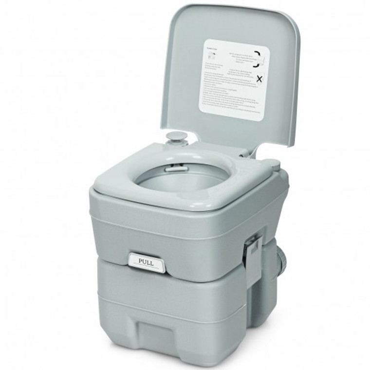 5.3 Gallon 20L Portable Travel Toilet Potty Commode BA7620GR