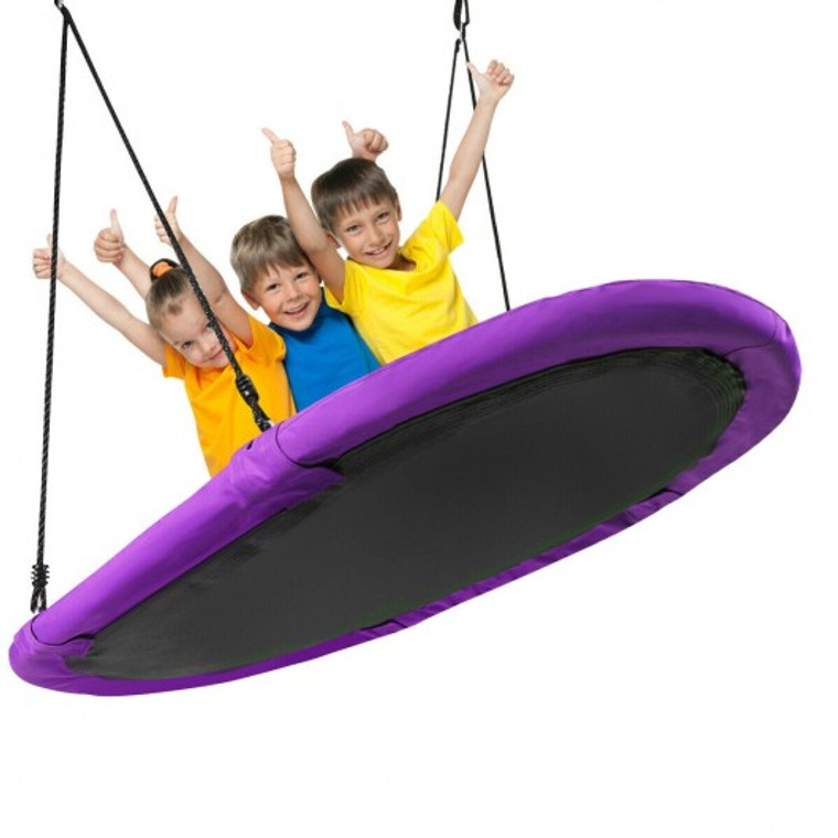 60" Saucer Surf Outdoor Adjustable Swing Set-Purple SP37084PU