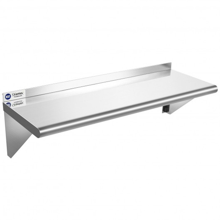 12" X36" Stainless Steel Nsf Commercial Wall Mount Shelf For Kitchen And Restaurant KC52264