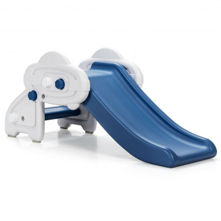 Freestanding Baby Mini Play Climber Slide Set With Hdpe Anf Anti-Slip Foot Pads-Blue TY327807BL