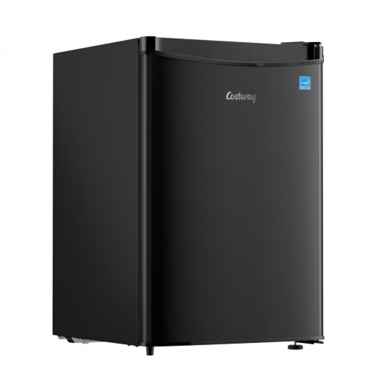 2.5 Cu Ft Compact Energy Star Single Door Refrigerator With Freezer-Black EP24435US-BK