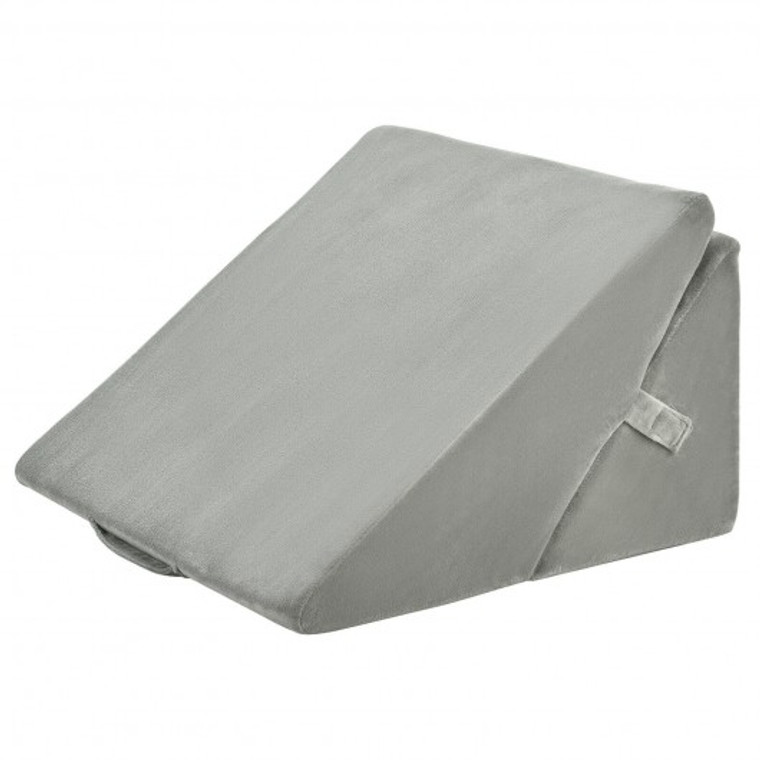 Adjustable Memory Foam Reading Sleep Back Support Pillow-Gray HT1141GR