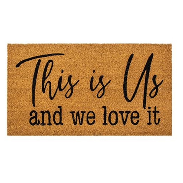 This Is Us Door Mat 30X18 G200026 By CWI Gifts