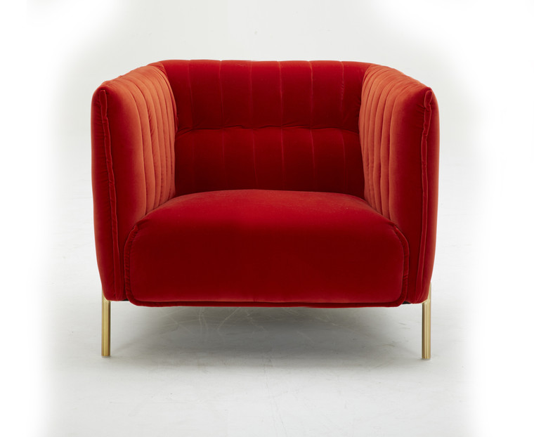 J&M Deco Chair In Pumpkin Fabric 17663-P-C