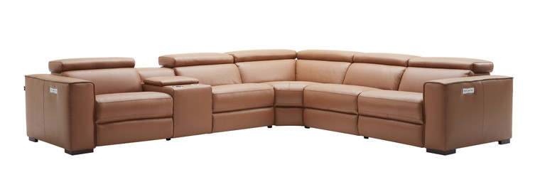 J&M Picasso Motion Sectional In Caramel 18865-C