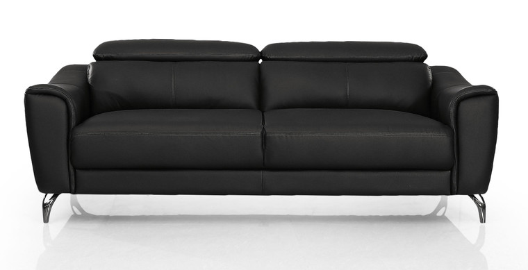 VIG Furniture VGBNS-1803-BLK-S Divani Casa Danis - Modern Black Leather Sofa