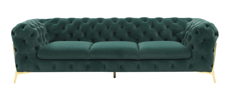 VIG Furniture VGCA1346-EM-GRN-S Divani Casa Sheila - Transitional Emerald Green Fabric Sofa