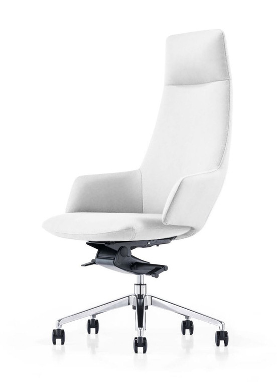 VIG Furniture VGFUA1719-WHT-OC Modrest Gates - Modern White High Back Executive Office Chair