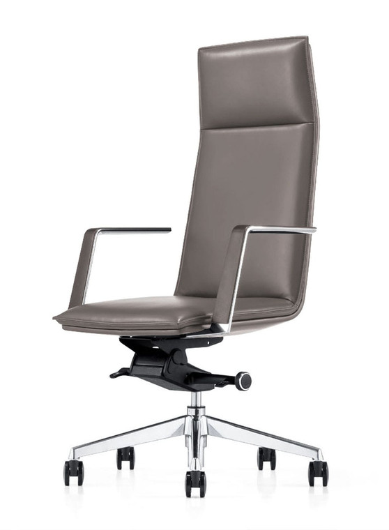 VIG Furniture VGFUA1819-GRY-OC Modrest Gorsky- Modern Grey High Back Executive Office Chair