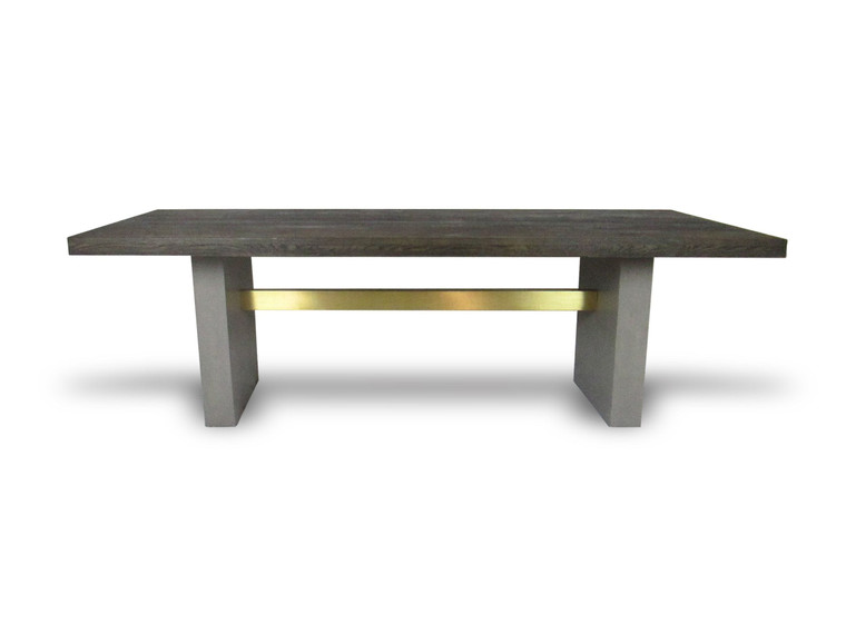 VIG Furniture VGGR639082-WAL-DT Modrest June - Modern Dark Grey & Walnut Dining Table