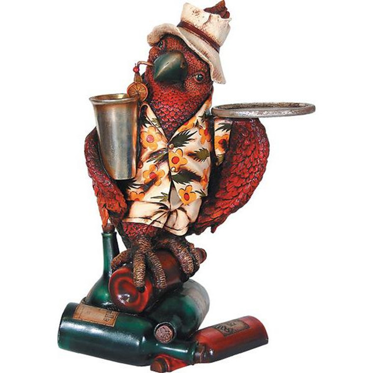 AFD Home Decorative Parrot Butler Statue With Tray 10153094