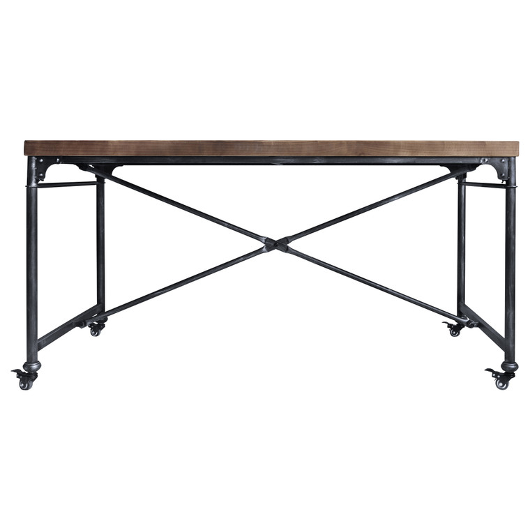 Enzo Industrial Dining Table In Industrial Grey And Pine Wood LCEZDISBPI By Armen