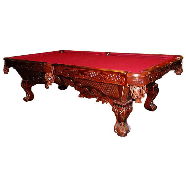 AFD Home Victorian Oak Burgundy Cloth Pool Table 8' (Kit) 10505563