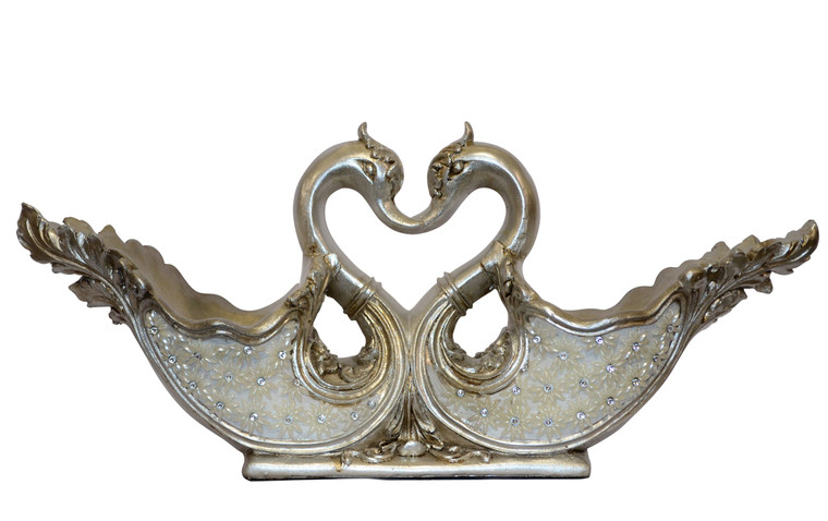 AFD Home Decorative Swan Double Bowl 11190778