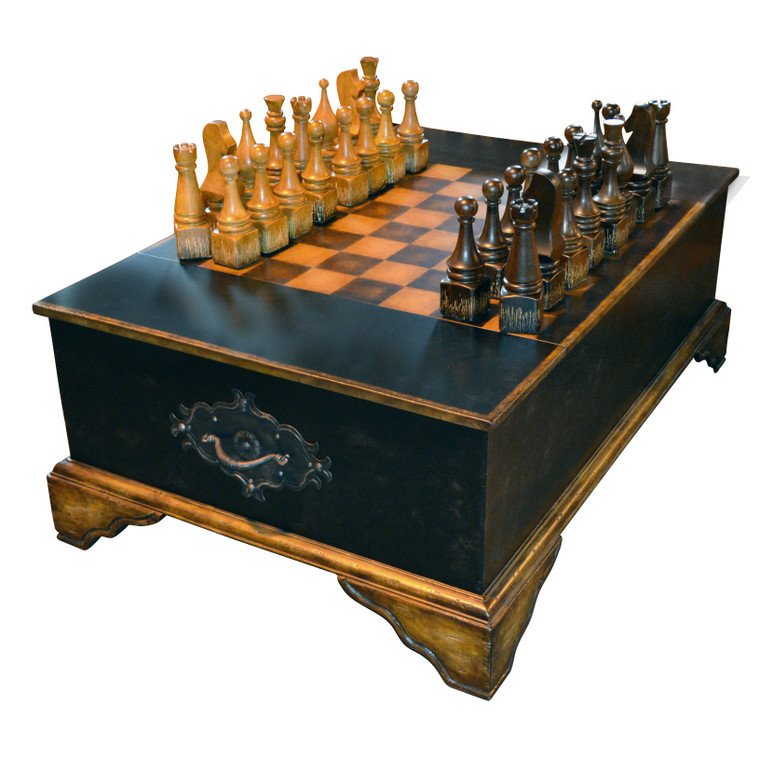 AFD Home Ebony Chess Set Coffee Table 11207120