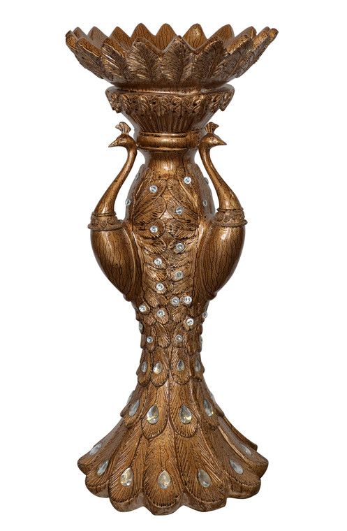 AFD Home Small Copper Drizzle Peacock Vase 11226013