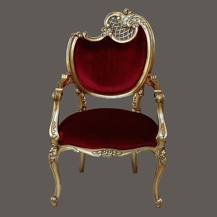 AFD Home Pr -Gold Leaf French Chair 11262612