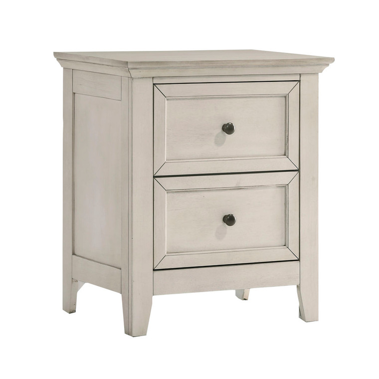 San Mateo Youth 2 Drawer Nightstand SM-BR-4302-RWH-C By Intercon