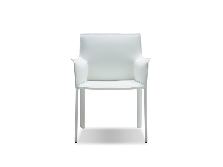 Mobital Armchair Fleur Pure White Leather